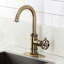 Robinet de bar 1 trou à fixation sur le comptoir avec poignée moletée Kingston Brass Webb-101073374