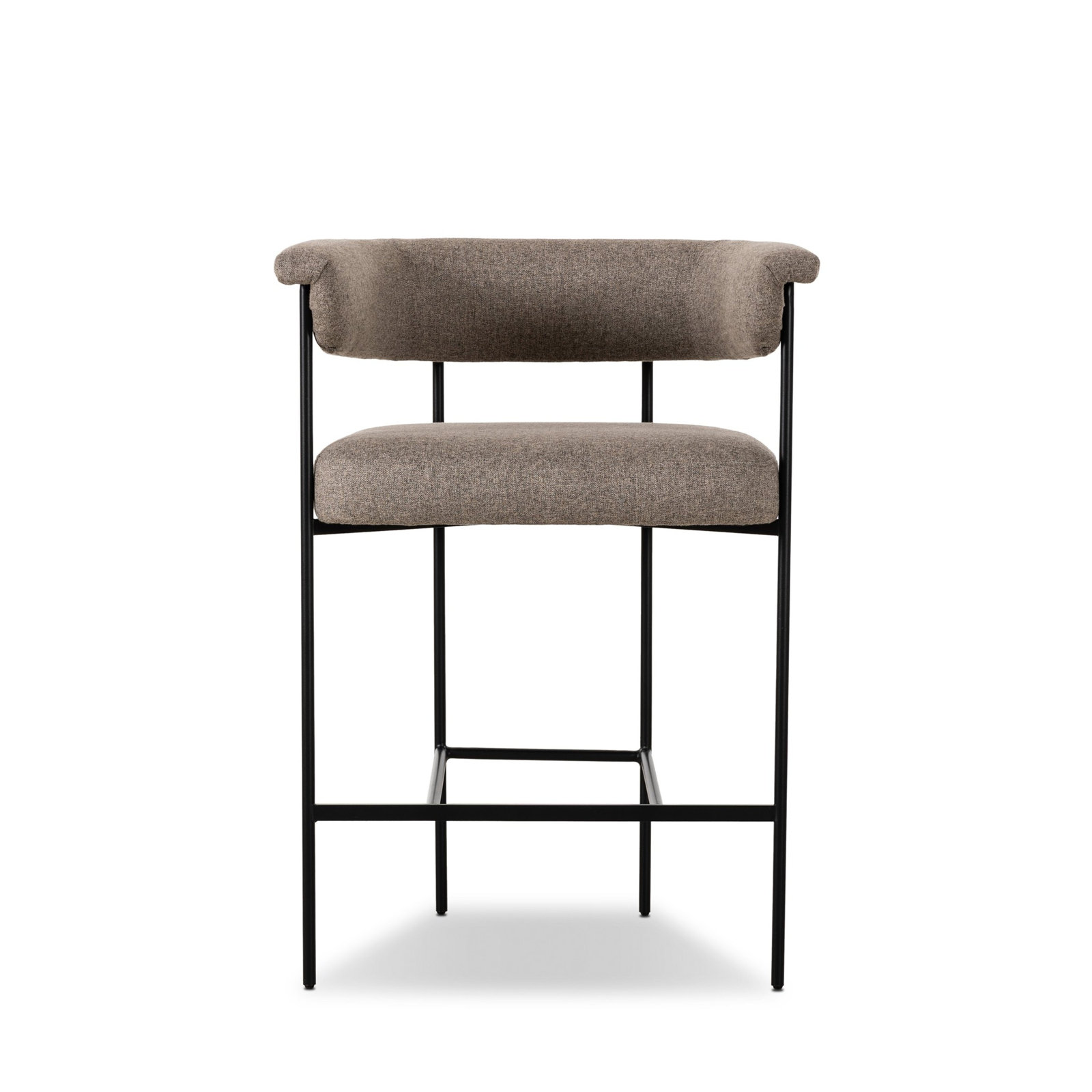 Lyssa Counter and Bar Stool, Counter Stool (26.5" Seat Height), Orly Natural Polyester, Solid