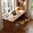 Light-walnut Rectangular Solid Wood desk-1661568715