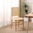 Caterino Set of 2 chairs Wood and Rattan Chairs