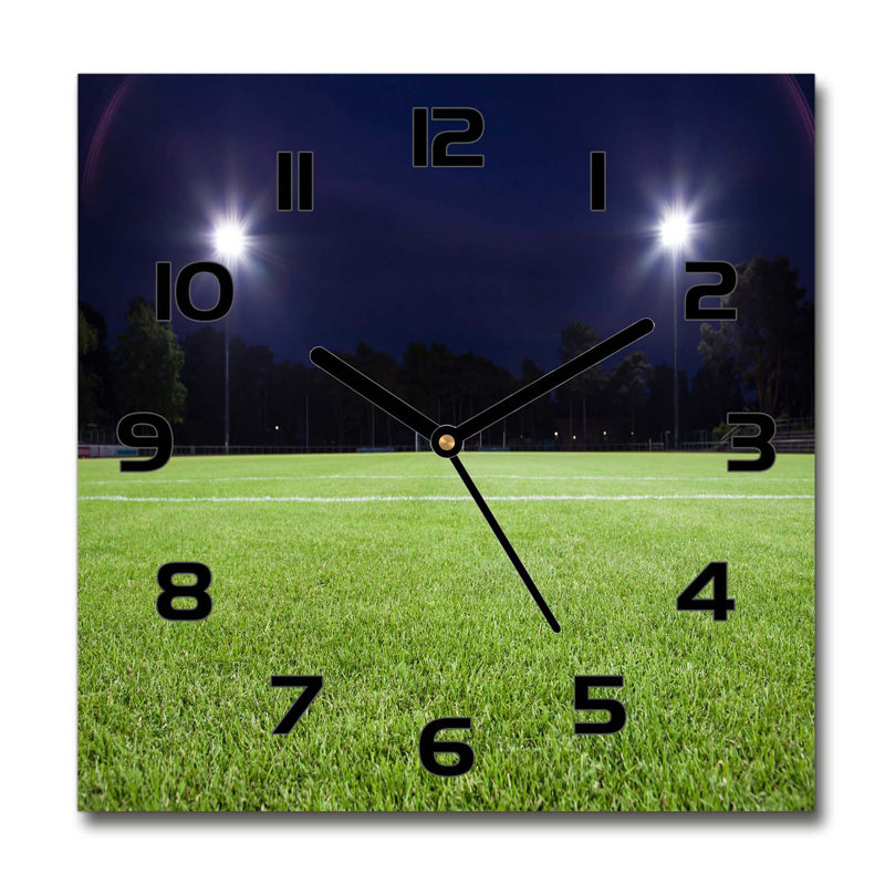 Hawger Glass Wall Clock, Black