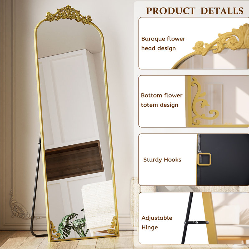 Miroir Kaceton, Doré, 21 po x 64 po