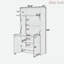 Garde-manger 69 po avec huche et poste de travail pliable, armoire de rangement multifonctionnelle avec tablette réglable et prise de courant-508342206