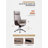 Height-Adjustable Leather High-Back Office Chair