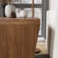 Table d'appoint 17,72 po en placage de noyer