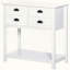 Coffee Bar Cabinet with Four Drawers and Slatted Bottom Shelf