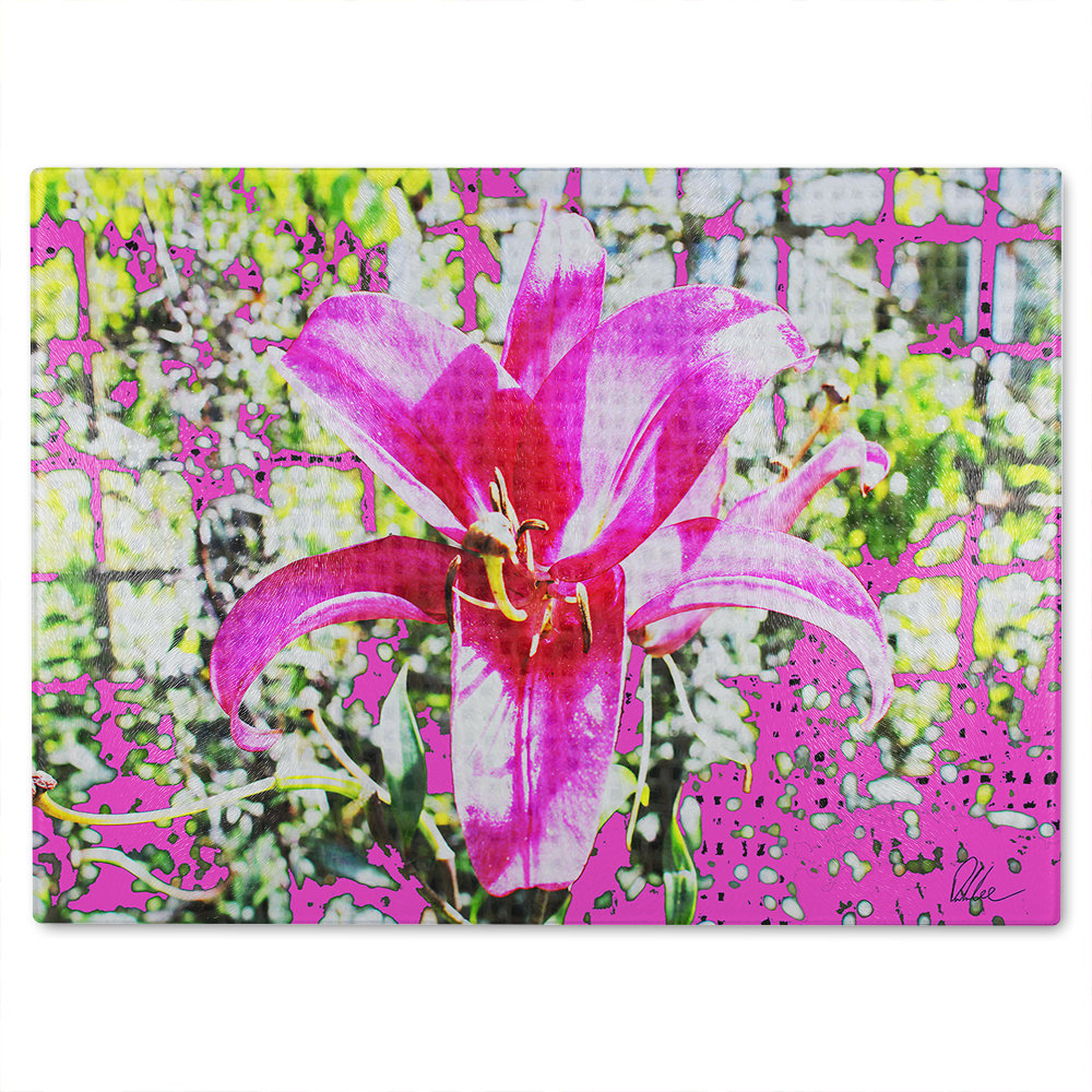 Flower Glass Chopping Board