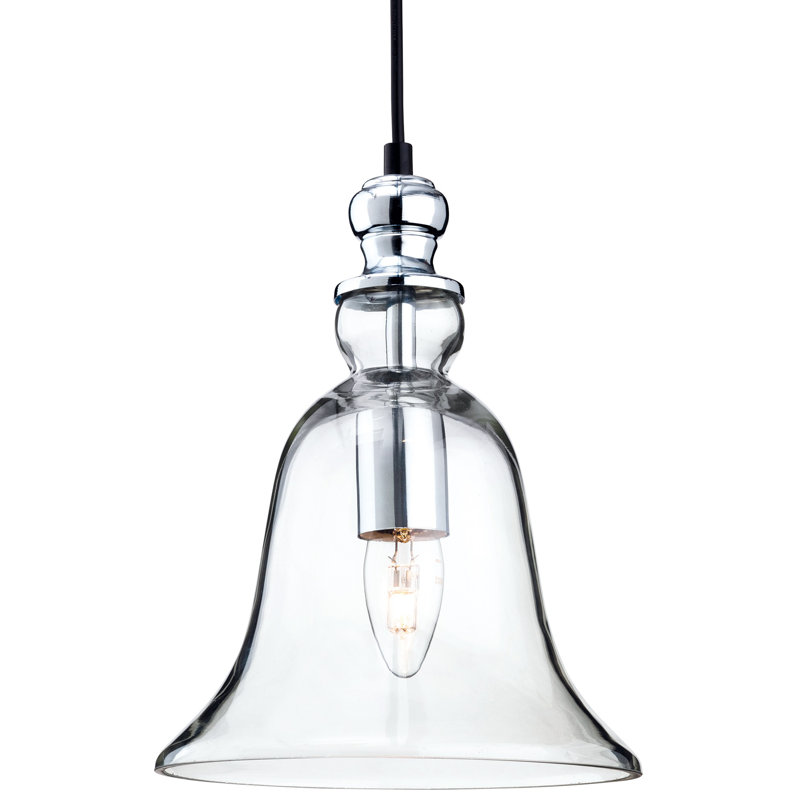 Omar 1 - Light Chrome Bell Pendant