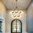59 Inch Large Black Wagon Wheel Chandelier 2 Tier 60-lights Modern Farmhouse Chandelier Dining Room Light Fixture