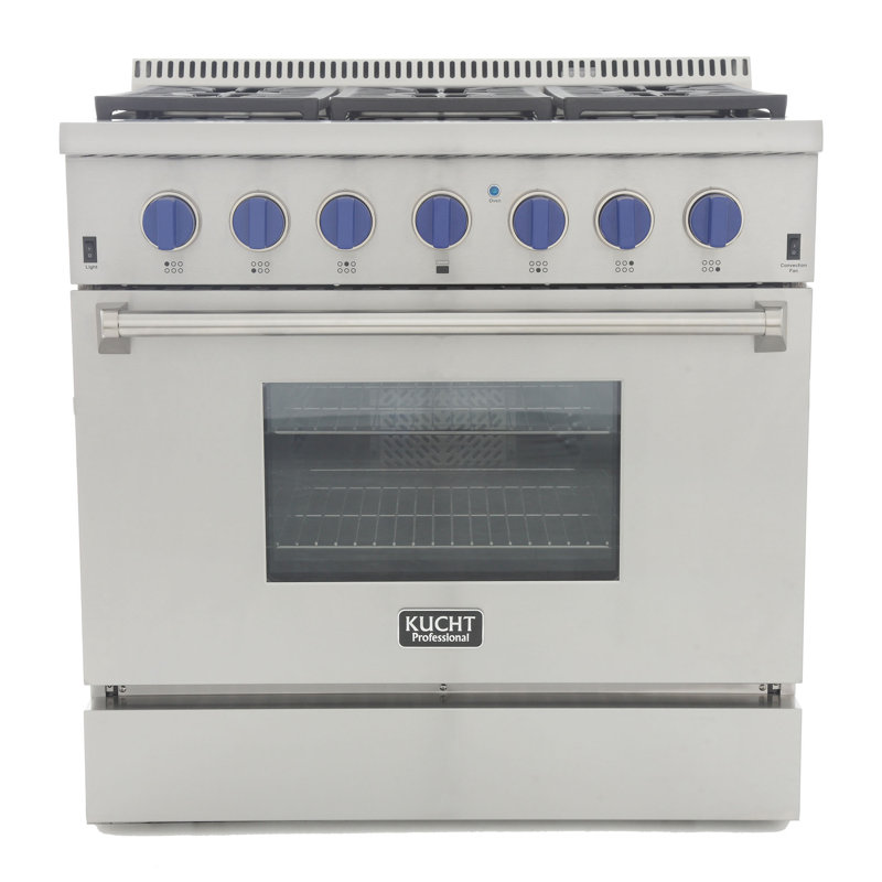 Kucht 36'' W Range, Classic Silver, Liquid Propane