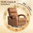Power Recliner Top Grain Leather Electric Chair Adjustable 270°Swivel Chair-1690941984