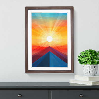 Sunrise Geometric - Framed Print