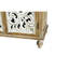 Buffet moderne 4 portes avec espace de rangement. Buffet de portes à la main de couleur naturelle antique. Aspect vieilli, pour l'entrée, le salon
