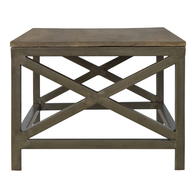 Solid Wood Top Single Coffee Table