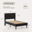 Structure de lit plateforme tapissier