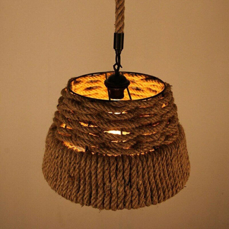 Fromberg 1 - Light Hemp Rope Single Pendant