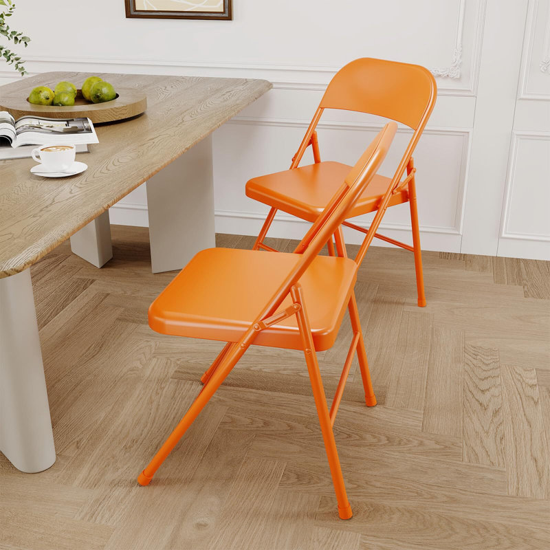 Ensemble de chaises pliantes Milonas, Orange
