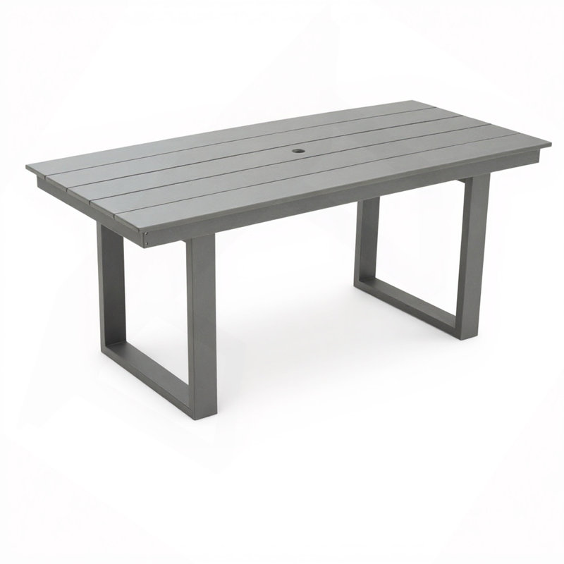 Table de salle à manger et de réunion extérieure, Gris
