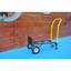 Chariot à main double chariot à 2 roues et chariot à pousser à 4 roues avec roues pivotantes Chariot à plateforme robuste d'une capacité de 330 lb pour le déplacement / entrepôt / jardin / épicerie