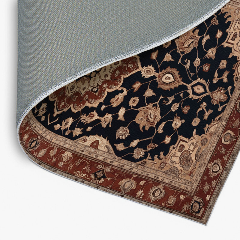 Persian Beige Indoor and Outdoor Area Rug, Rectangle 4' x 6'