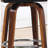 27-Inch Counter Seat Height American Style , Black Faux Leather Upholstery, Solid Wood, Suitable For Luxury Living Rooms And Home Bars Mid-Century Golden Swivel Seat, Wood Frame, Backless Oval Dining