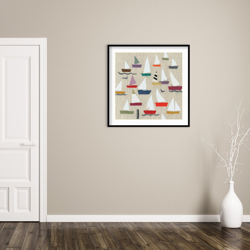 Montier Plain Sailing Framed on Paper by Jenny Frean Print, Black, 41" H x 41" W x 1" D