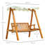 2 Person Porch Swing with Canopy
