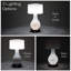 Lampe de table à pile 10 po