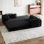 Canapé-lit convertible de 78,7 pouces avec coussin cylindrique, canapé-lit pliant en chenille avec, canapé-lit pliant avec poche latérale, canapé-lit pour salon