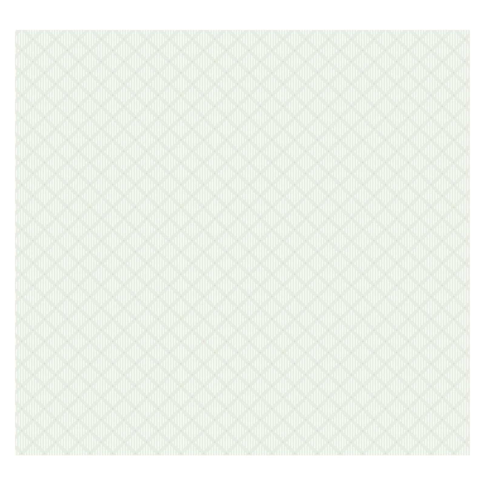 Floral Wallpaper, White/Tan