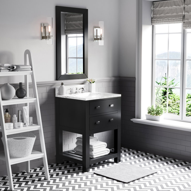 Madalyn 24" Single Sink Bathroom Vanity Set, Espresso, Faucet Included