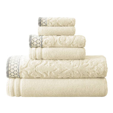 Mccullen 6 Piece 100% Cotton Towel Set Winston Porter Color Ivory