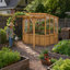 Serre 8 'x 6' avec pergola