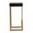 Lowther Ferrara Performance Vegan Leather and Gold Steel Barstool - Set of 2-114275840