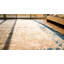 Tapis rectangulaire ivoire beige crème en laine antique blanc noué à la main des années 1930