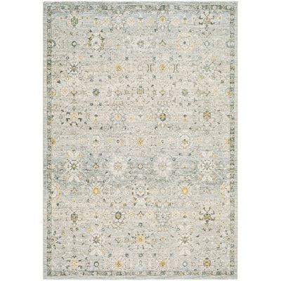 Tapis oriental en polyester tissé à la machine Tahoma