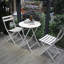 Ensemble bistro 3 pièces, table ronde pliable et chaises-1413120567