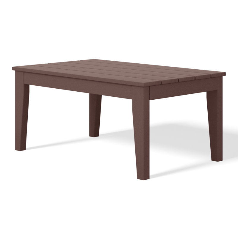 Laguna HDPE Patio Coffee Table, Brown