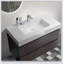 Meuble-lavabo de salle de bain avec lavabo, grand meuble-lavabo flottant mural