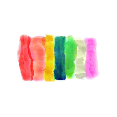 Palette aquarelle - peinture sur toile tendue