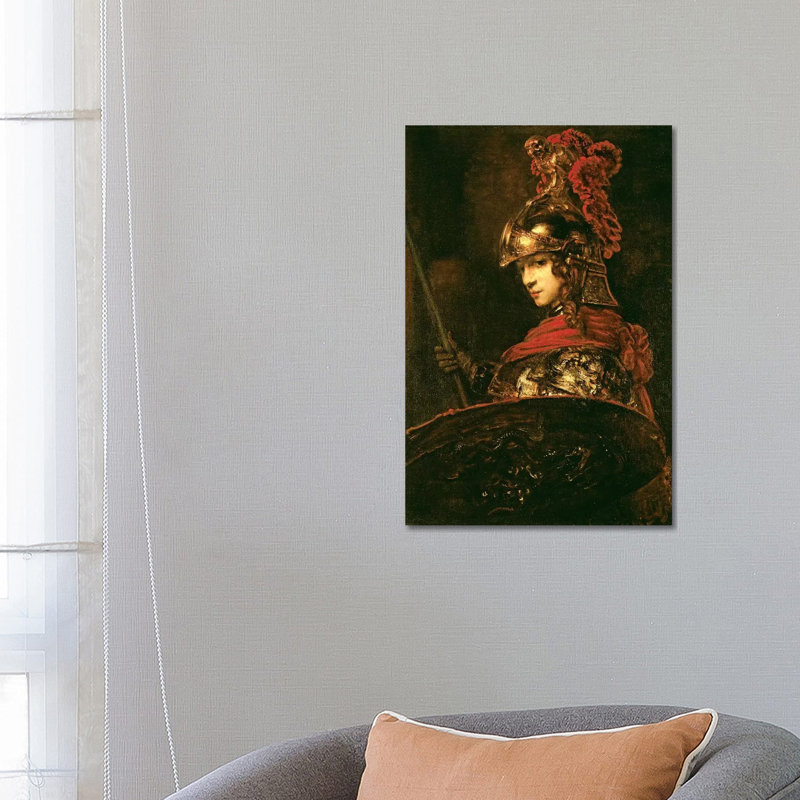 Pallas Athena (Armoured Figure), 1664-65 by Rembrandt Van Rijn - Wrapped Canvas Painting, 66.04 cm H x 45.72 cm W x 1.91 cm D