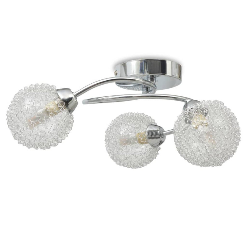Wilhelma Glass Semi Flush Mount, Yes
