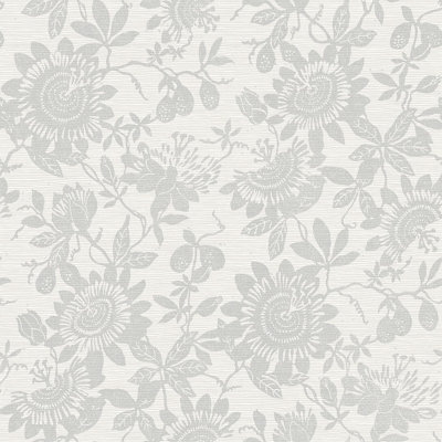 Floral Metallic Wallpaper Double Roll