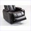 Fauteuils inclinables avec inclinaison infinie, télécommande filaire et amp; Rangement | Fauteuil relevable en similicuir brun noyer