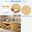 Table basse 2 en 1 avec plateau épais et texture en bois naturel-1436775250