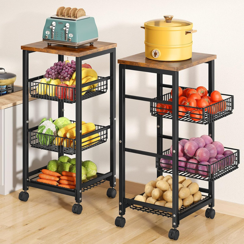 Support à fruits et légumes pour garde-manger, panier en métal