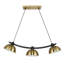 Luminaire suspendu 3 lumières, doré-145046163-145046162