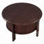 Table basse ronde vintage avec rangement-114232744