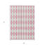 Tapis intérieur lavable à motif géométrique rose 3 pi x 5 pi