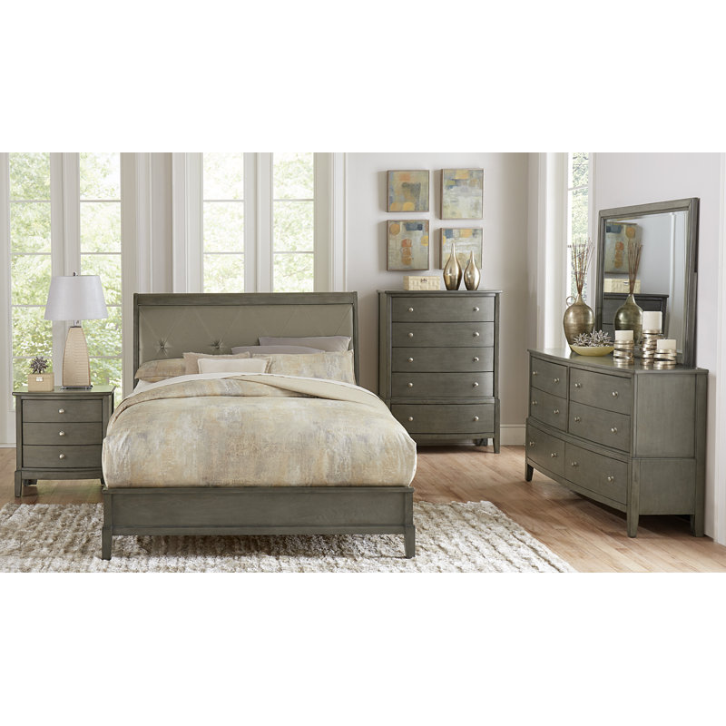 Ping 67.25'' W 6 - Drawer Dresser, Gray